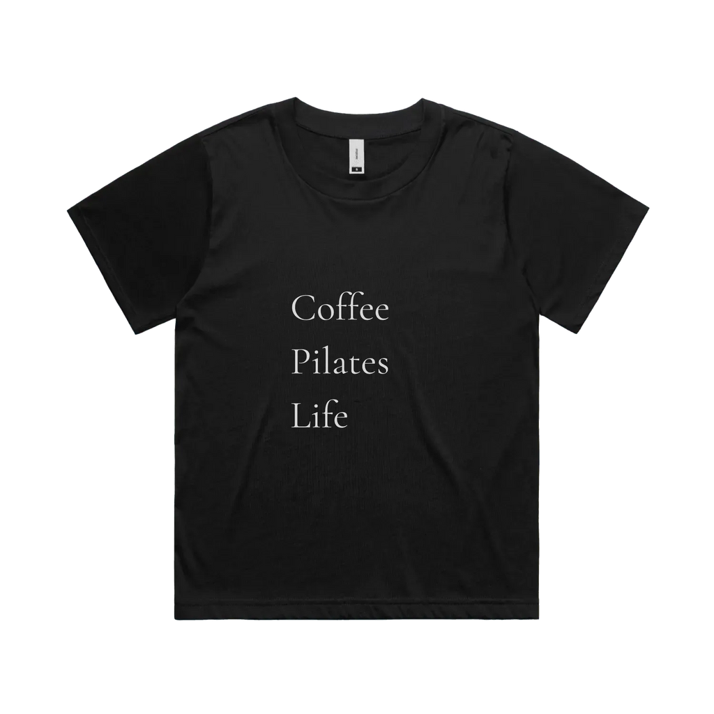 Black front flat lay