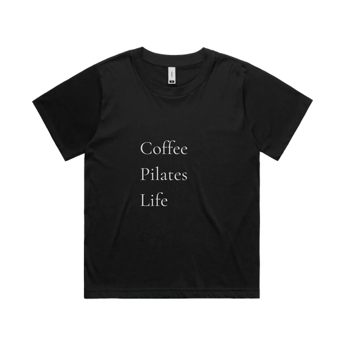 Black front flat lay