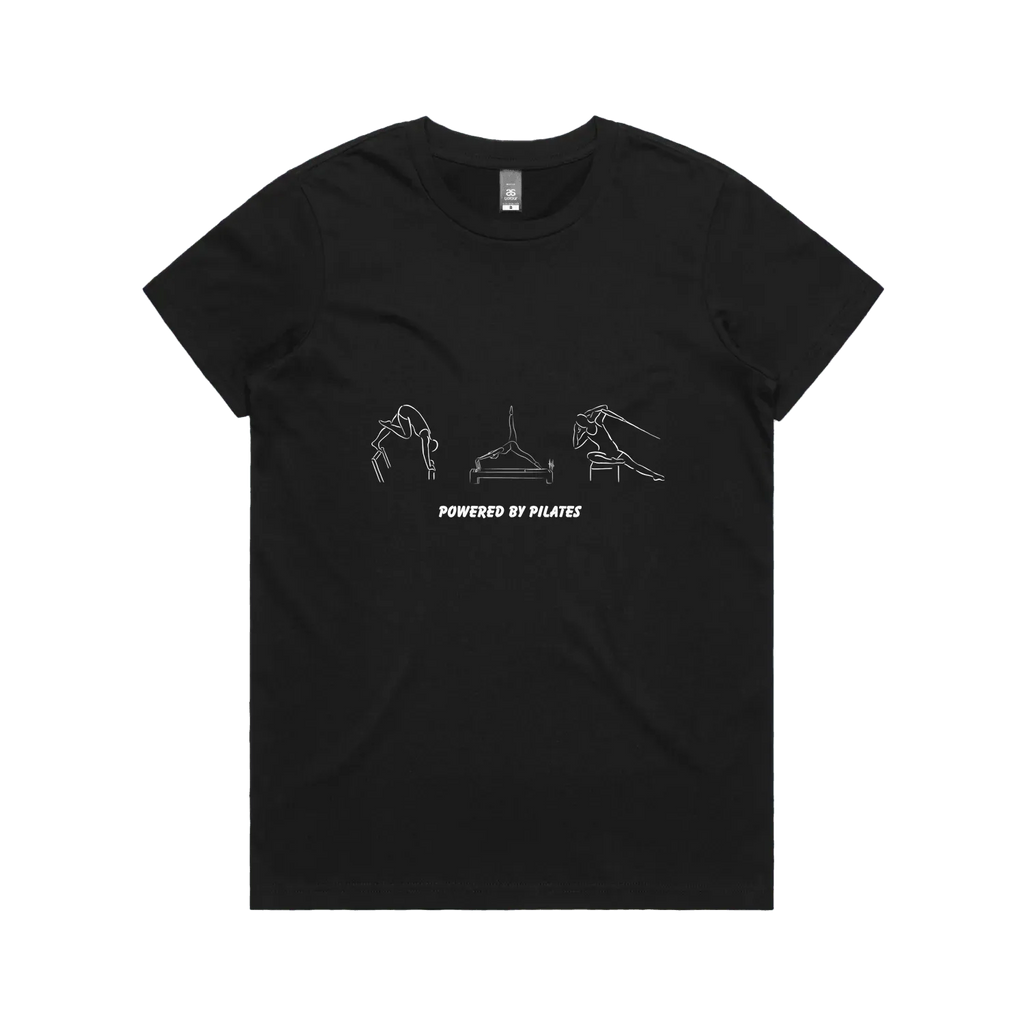 Black front flat lay