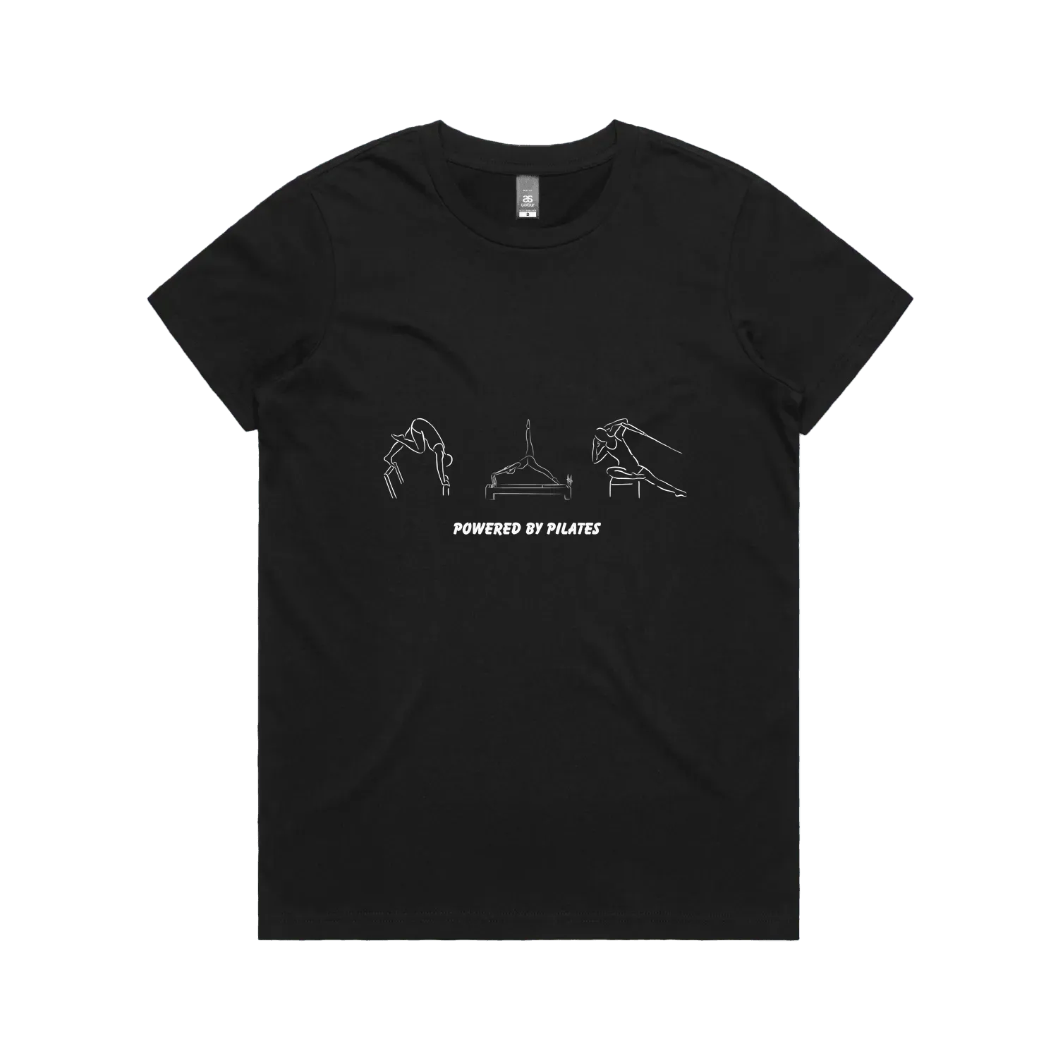Black front flat lay